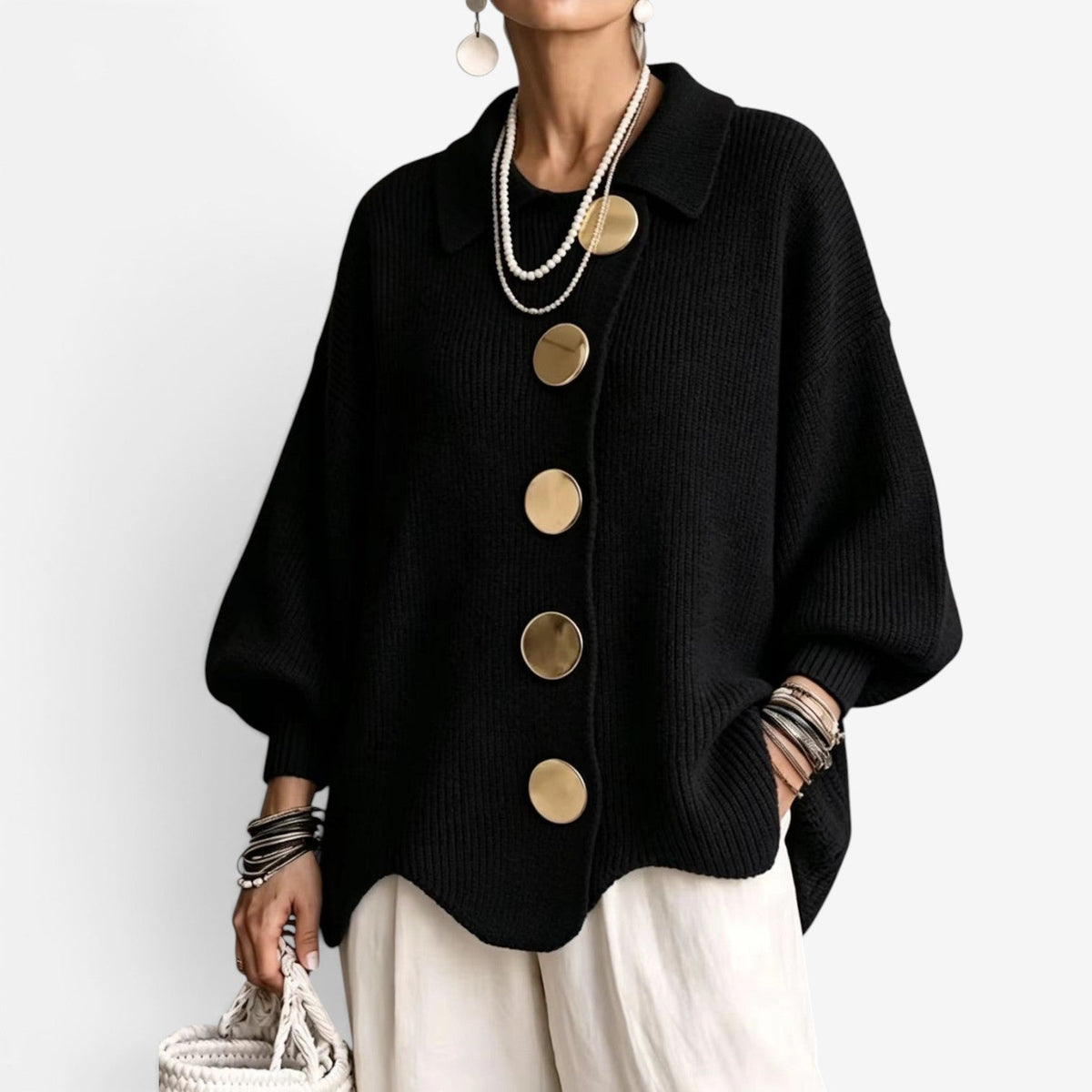 Chona™ Oversized knit cardigan sweater