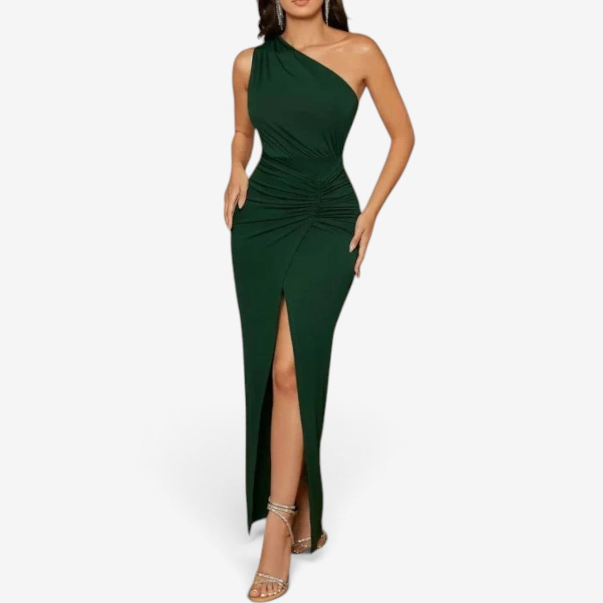 Alessandra™ One-Shoulder Gown