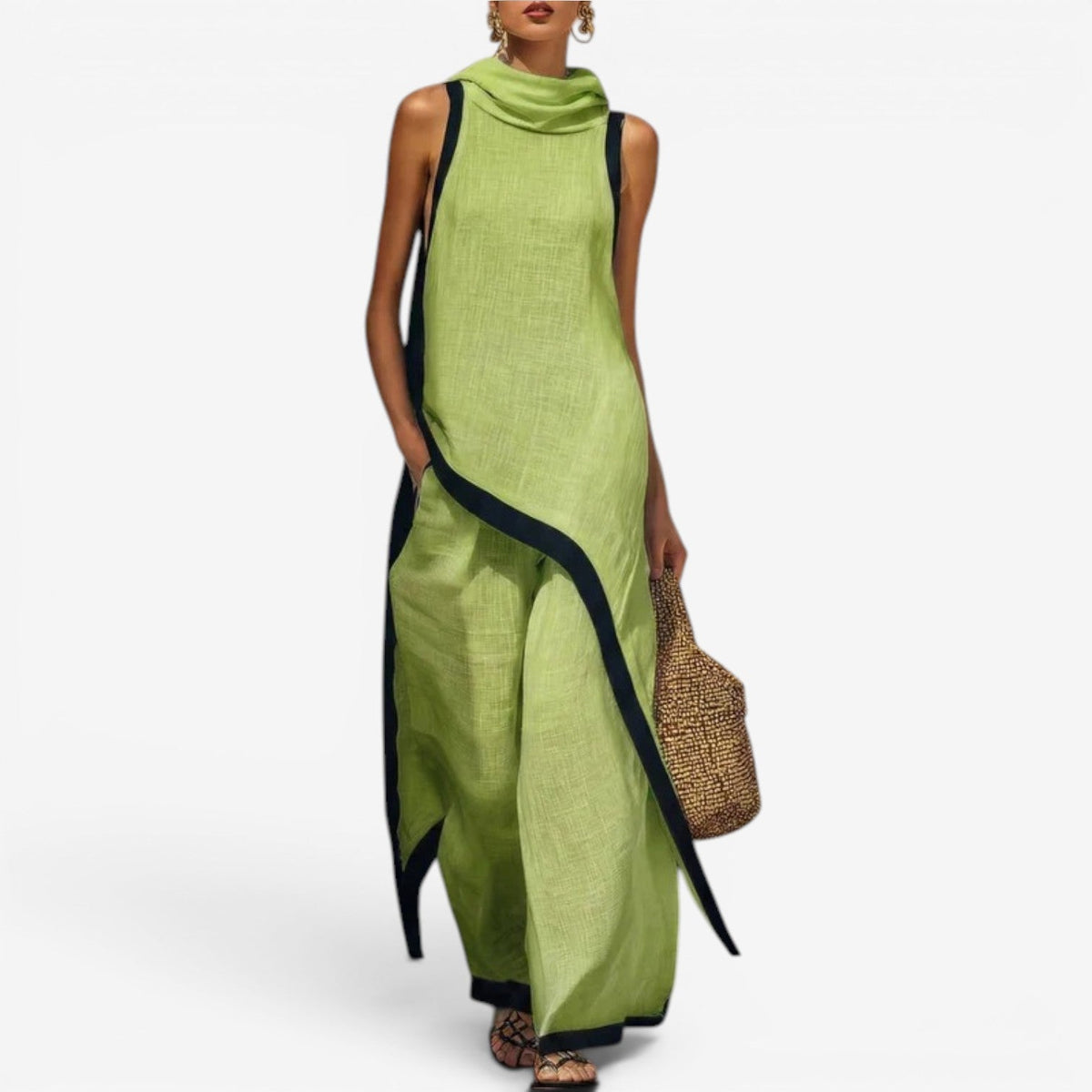Sanne™ Two-Tone Long Jumpsuit