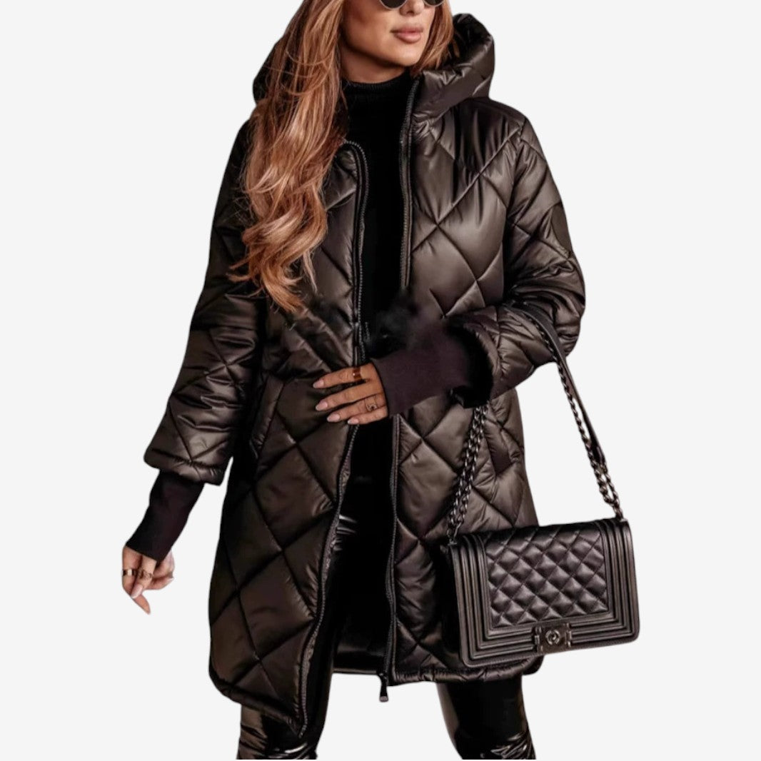 Cathleen™ Quilted Hooded Coat