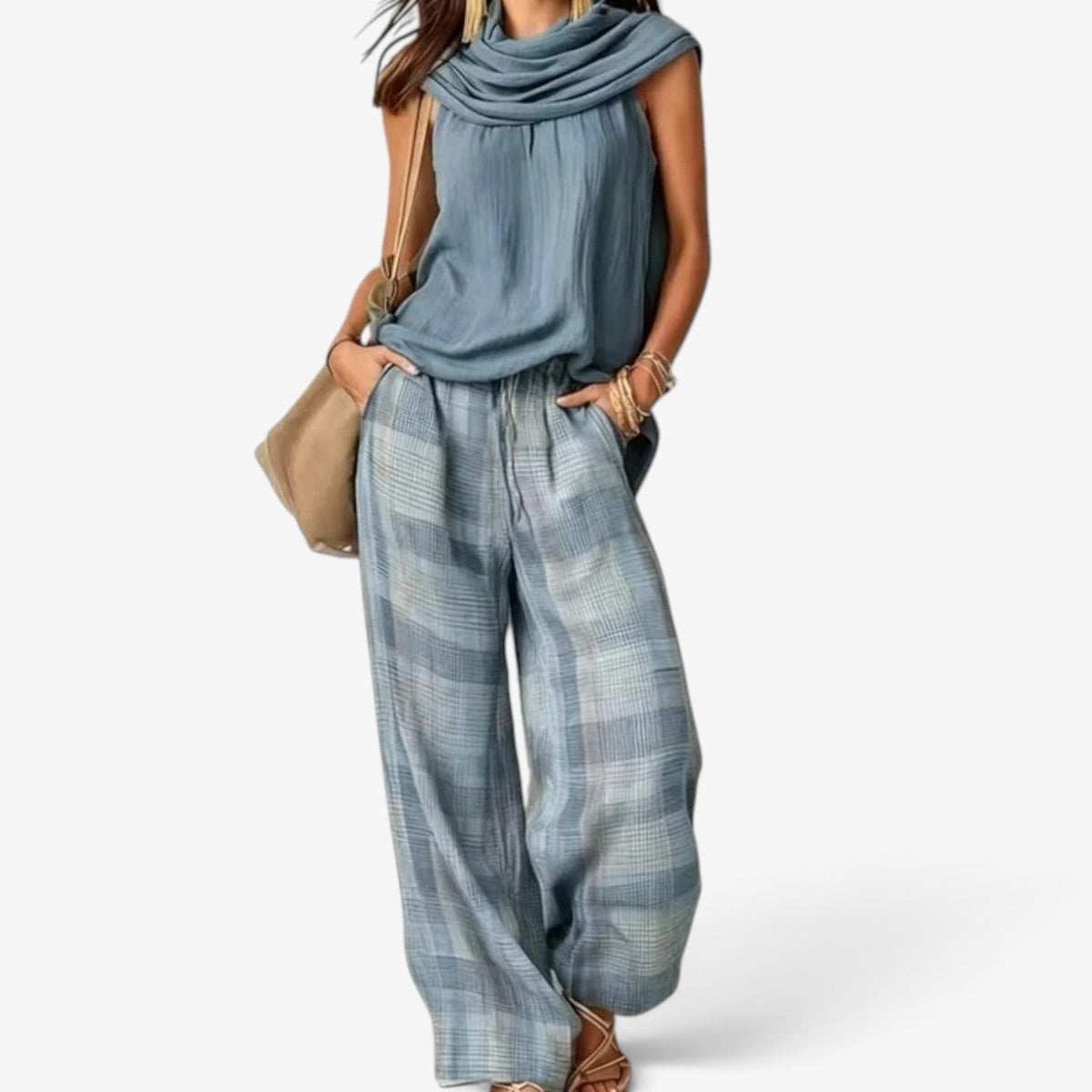 Carina™ Sleeveless top pants set