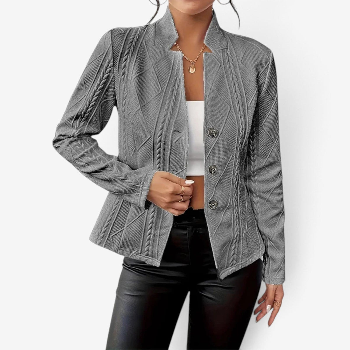 Chloe™ Textured Knit Blazer