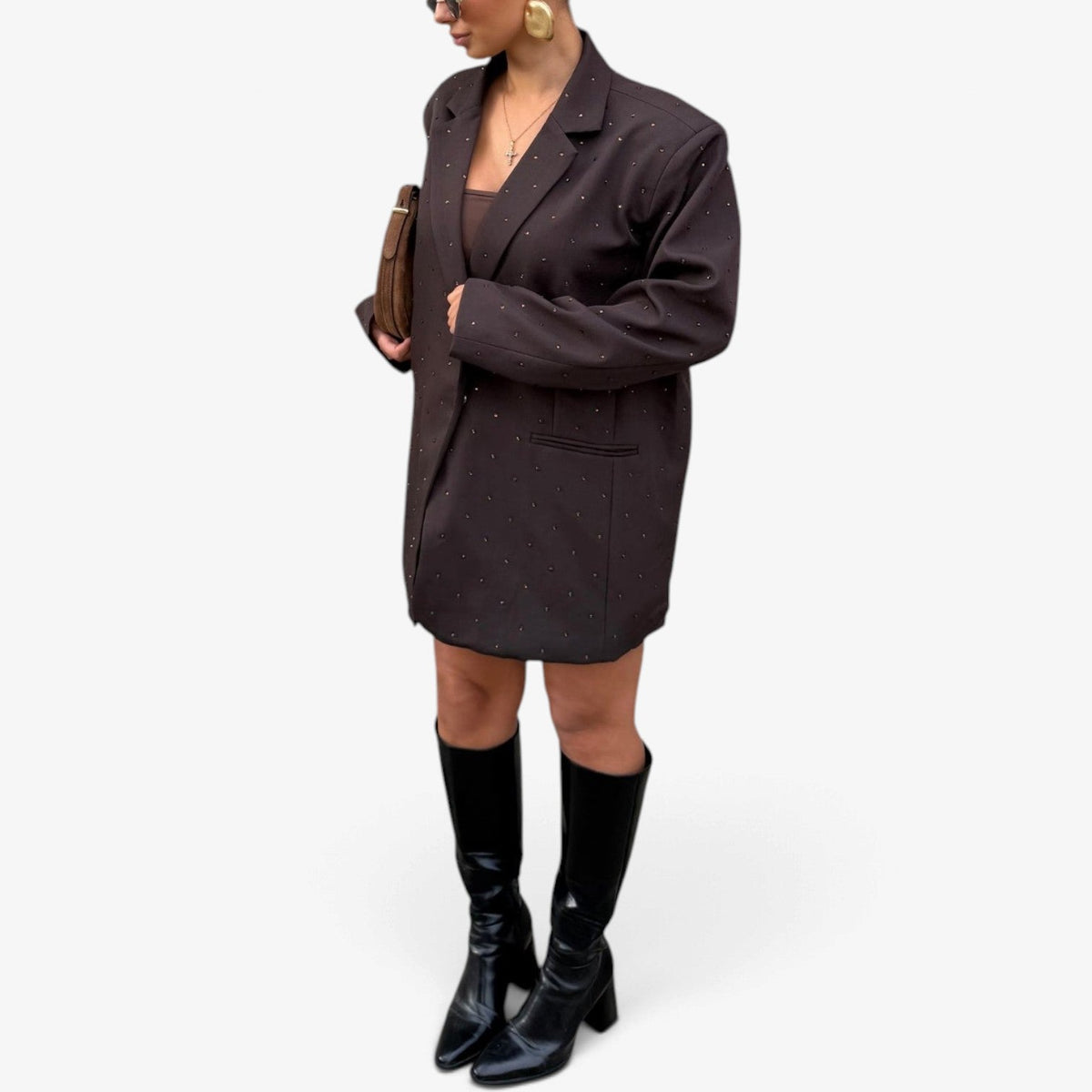 Idalia™ Oversized Speckled Blazer