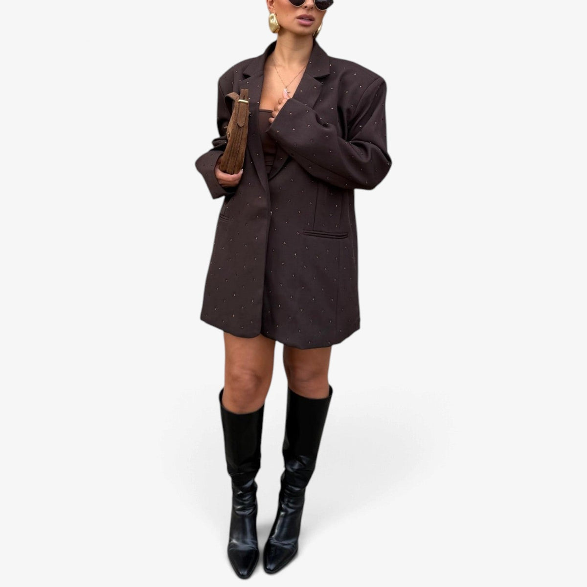 Idalia™ Oversized Speckled Blazer