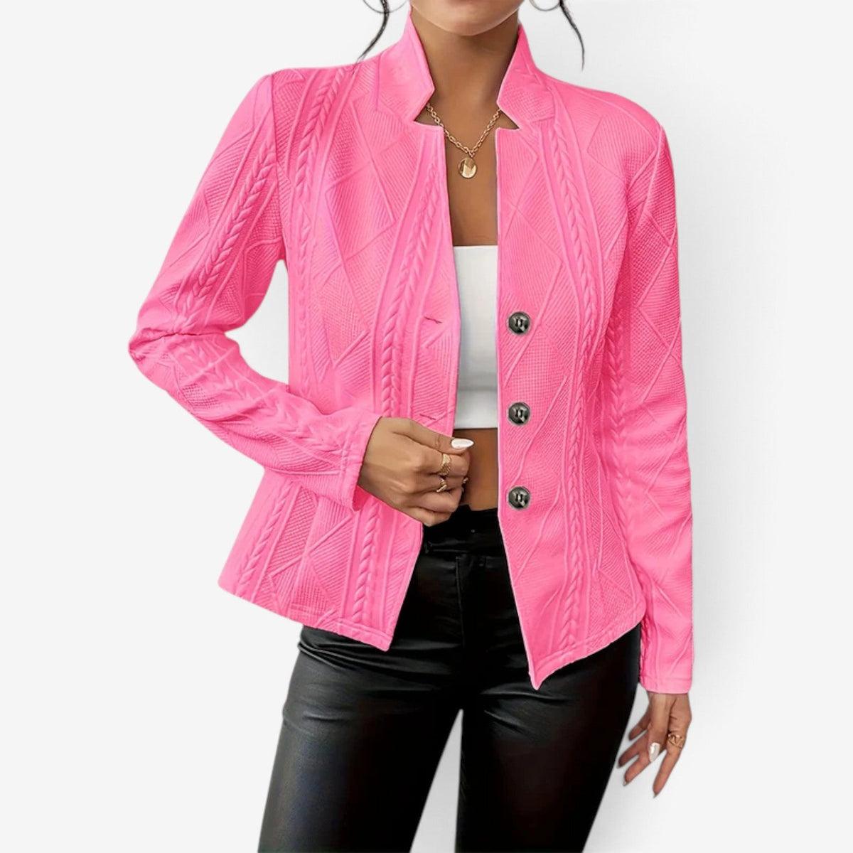 Chloe™ Textured Knit Blazer