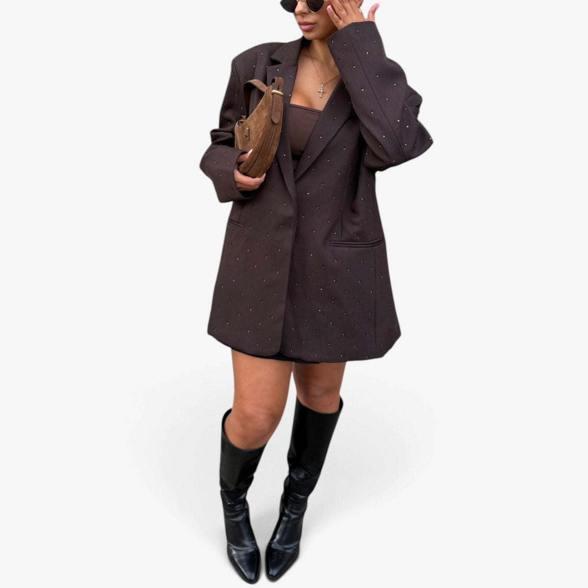 Idalia™ Oversized Speckled Blazer