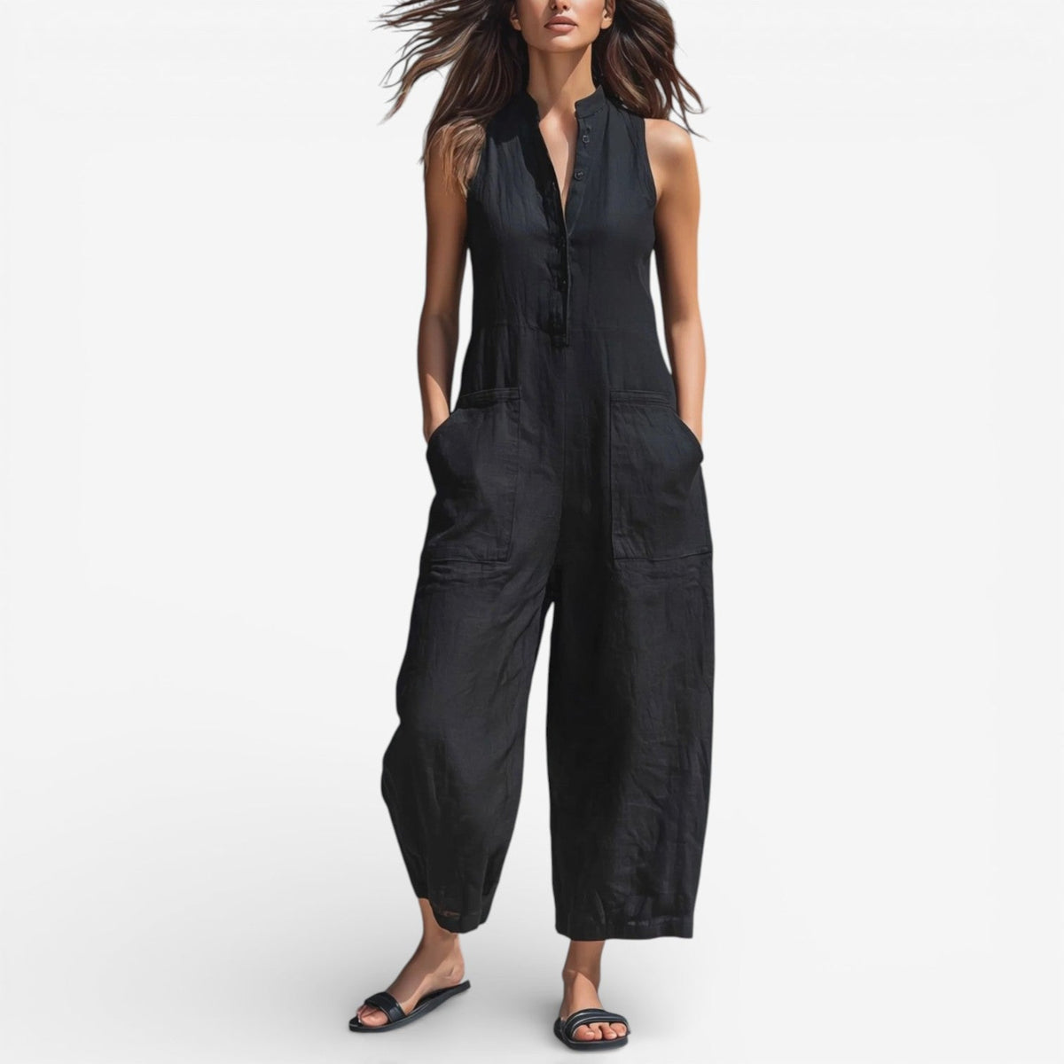Adoracion™ Relaxed Linen Jumpsuit