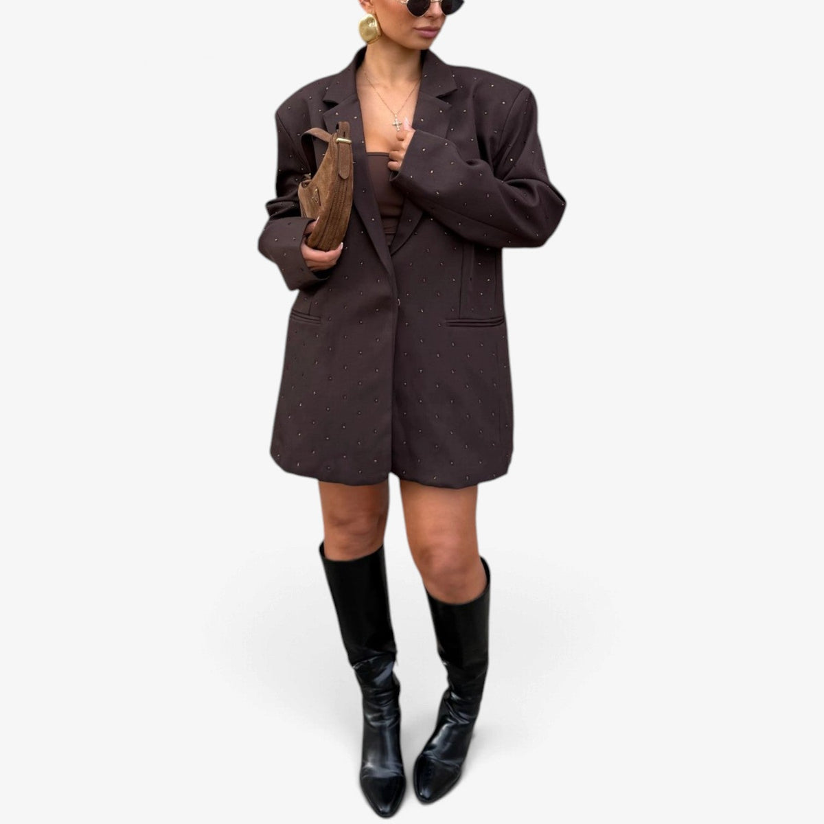 Idalia™ Oversized Speckled Blazer