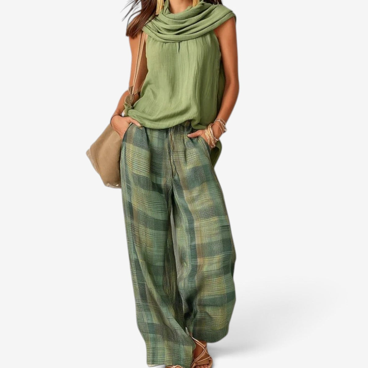 Carina™ Sleeveless top pants set
