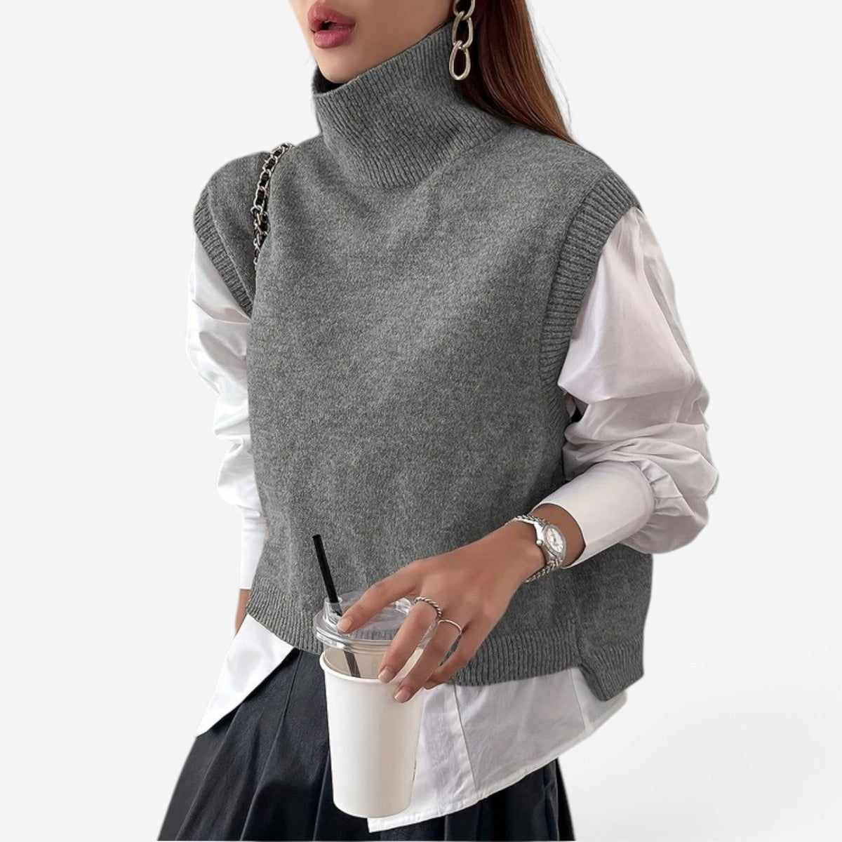 Jemimah™ High-neck knit top