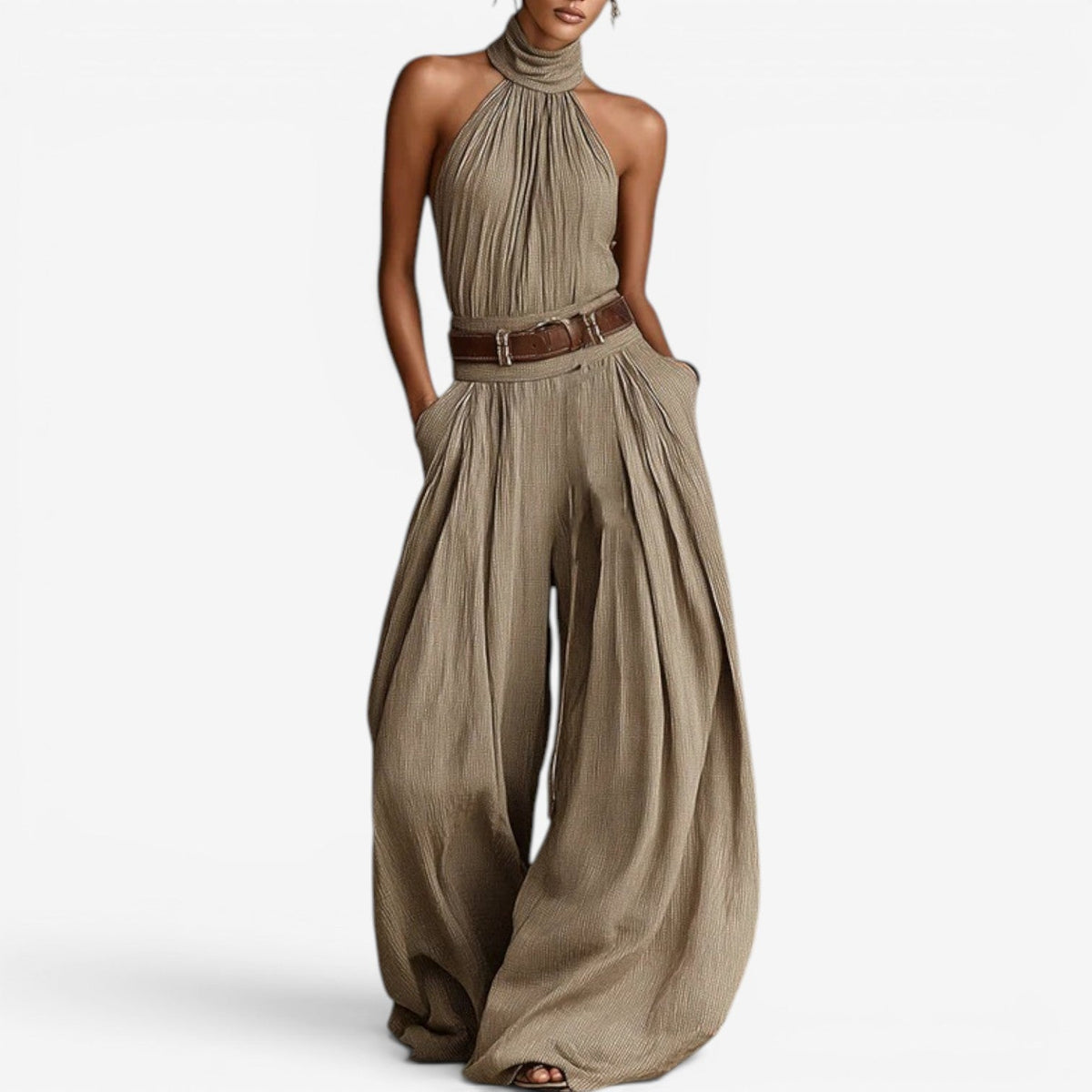 Catriona™ Flowing jumpsuit with neckline