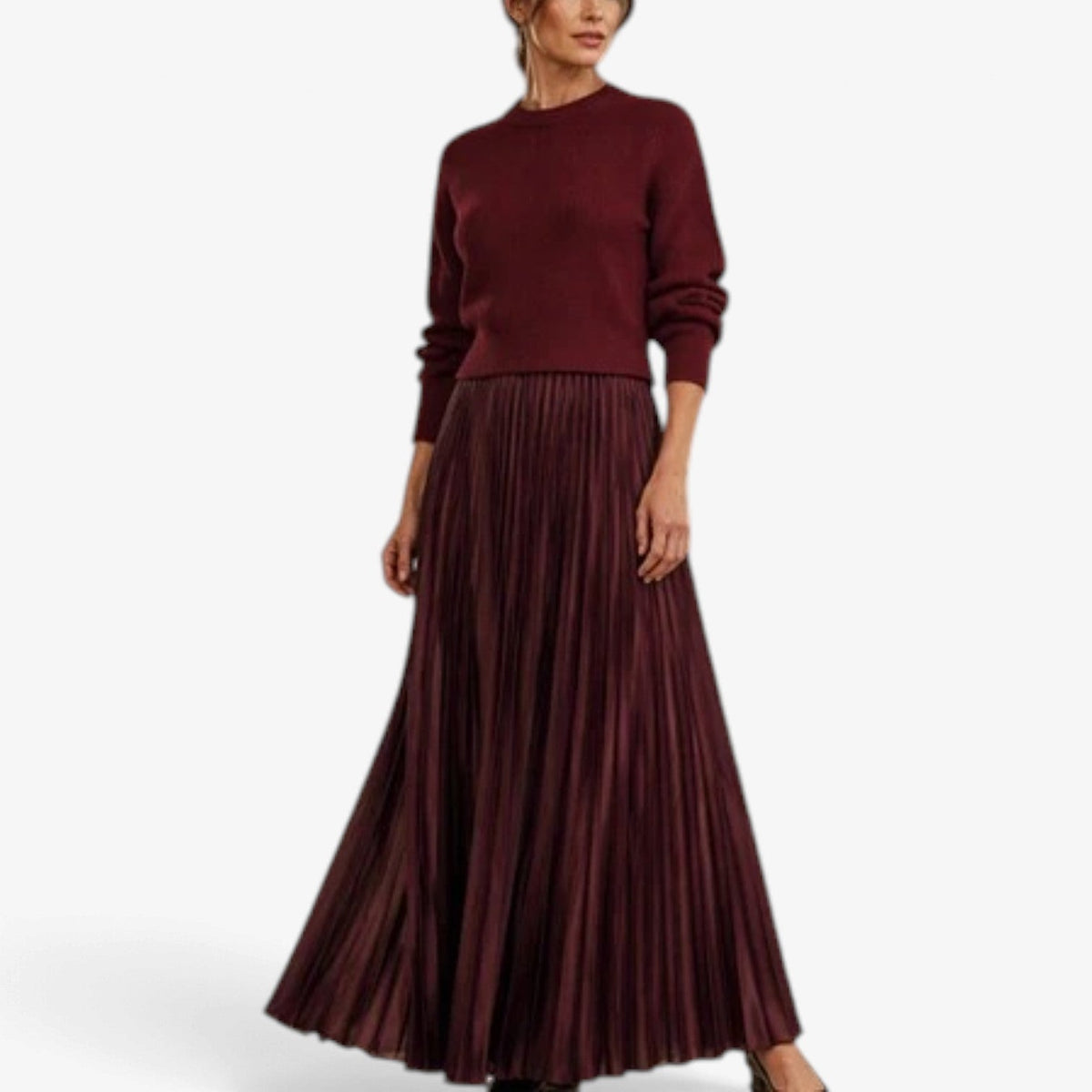 Desiree™ Pleated Flowy Maxi Skirt