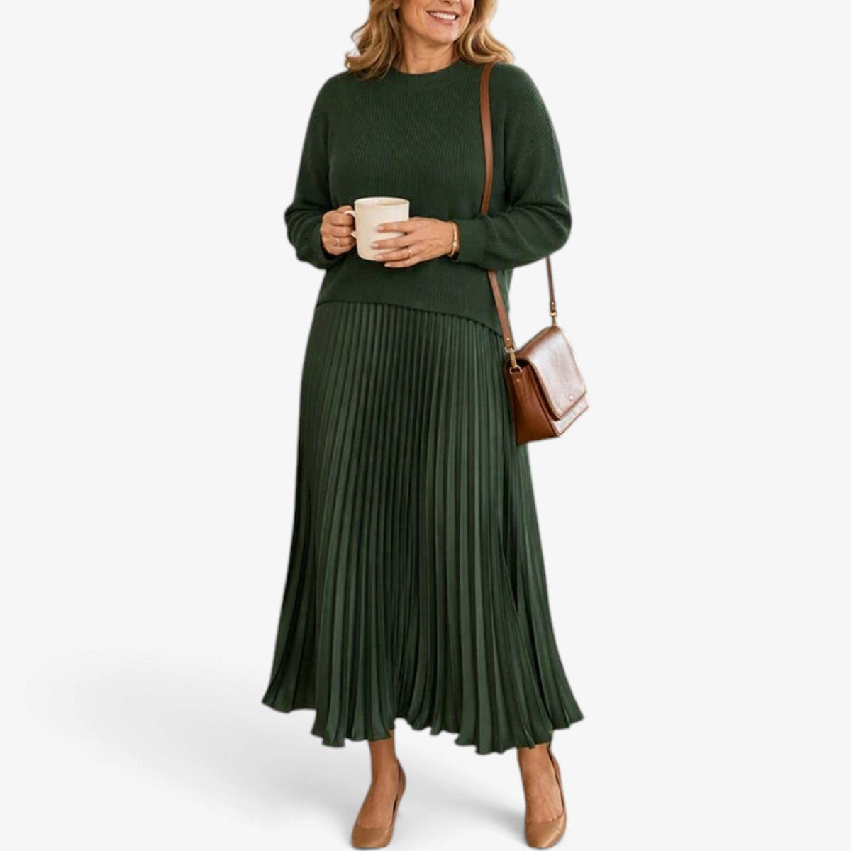 Desiree™ Pleated Flowy Maxi Skirt
