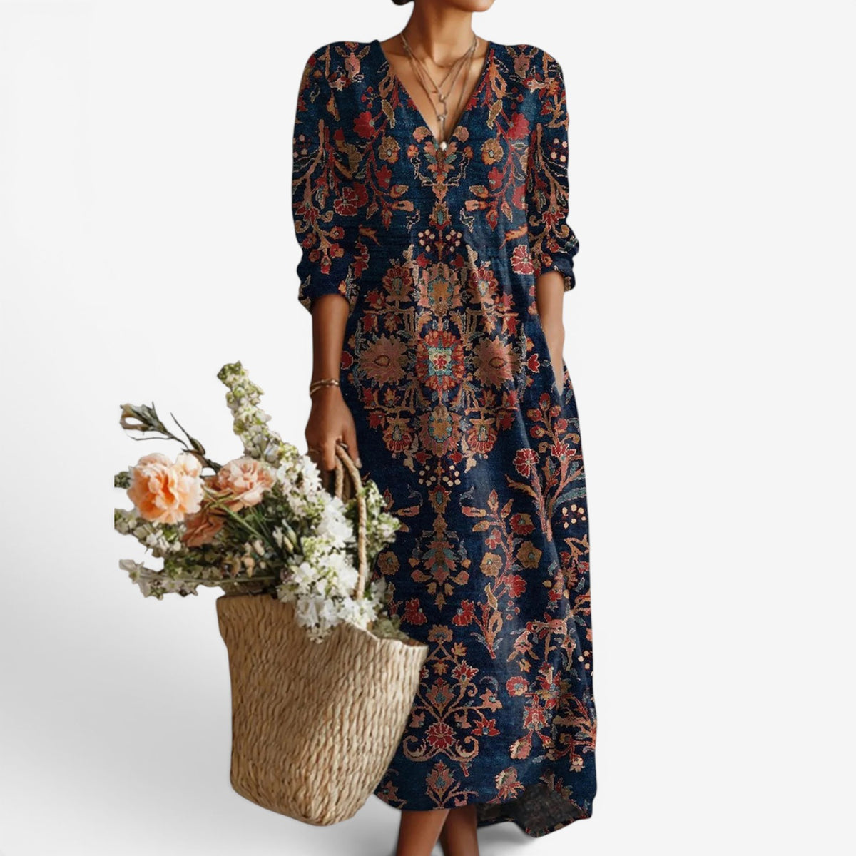 Aviella™ Long boho style dress