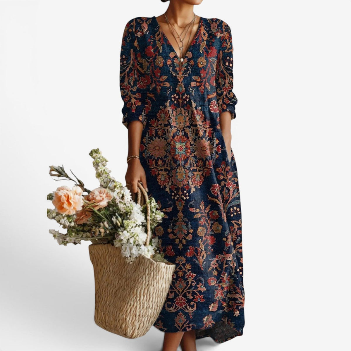 Aviella™ Long boho style dress