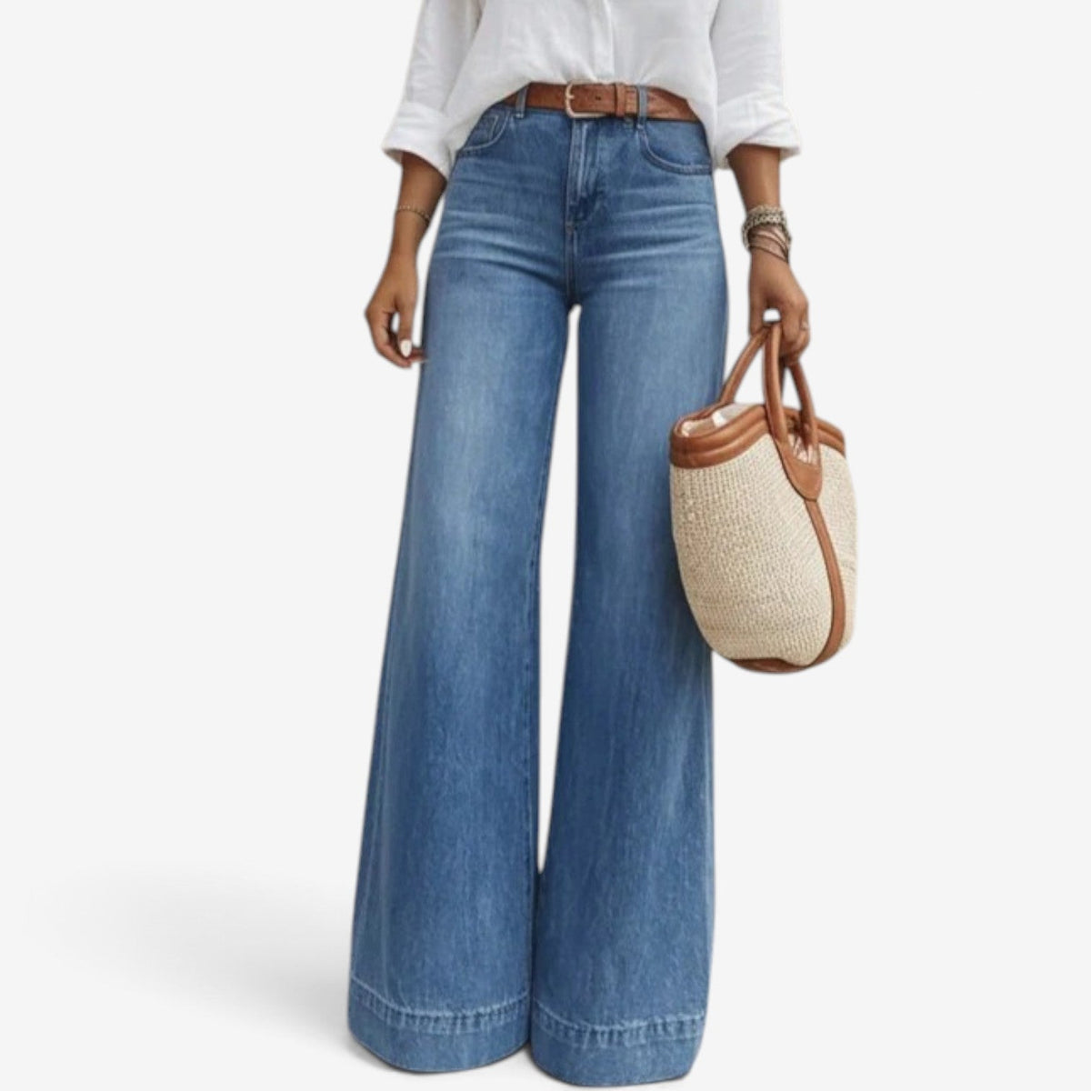 Macy™ Wide-leg flare jeans