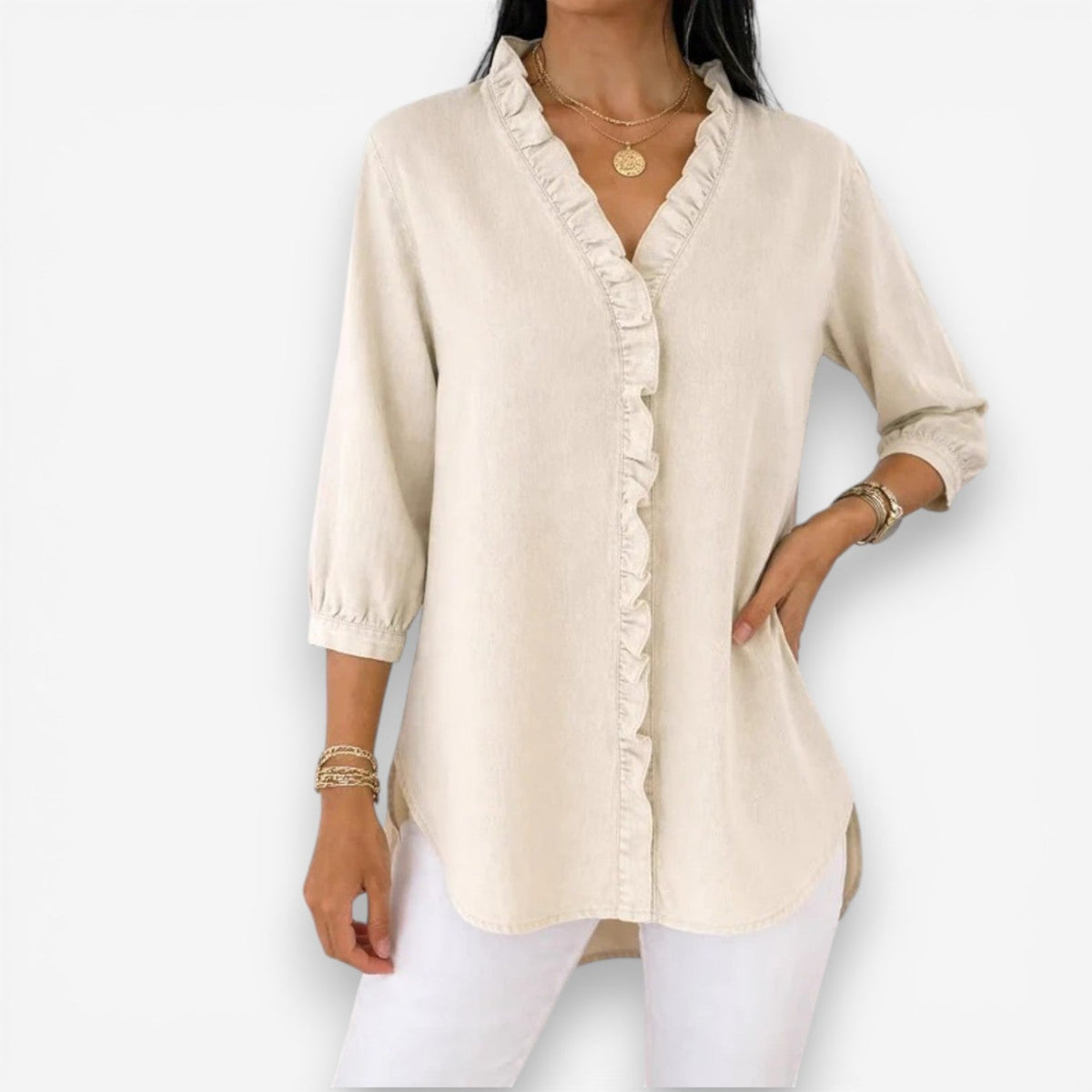 Carmina™ Long flowing shirt