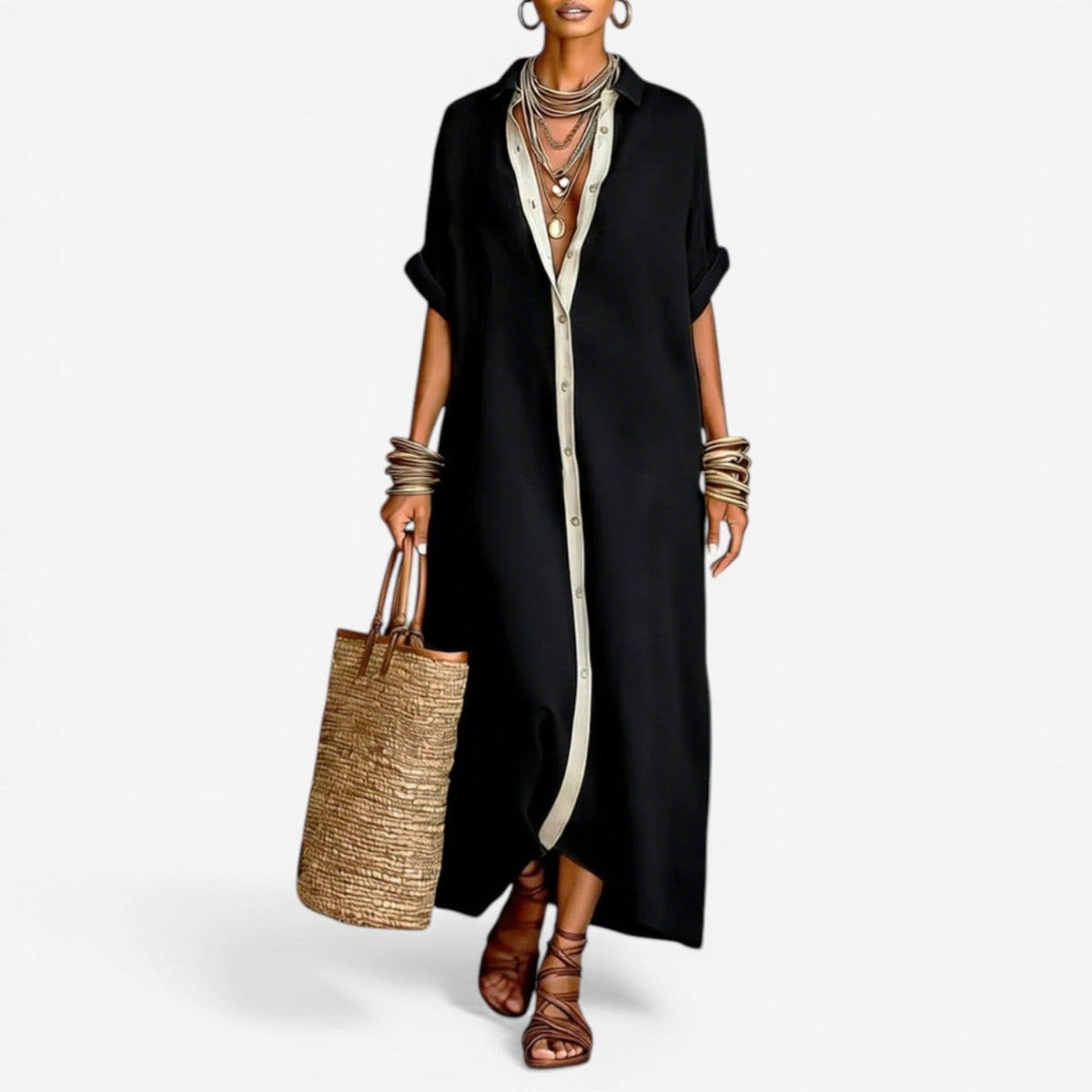 Elin™ Relaxed Shirt Dress