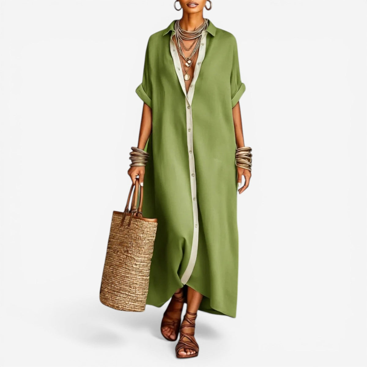Elin™ Relaxed Shirt Dress